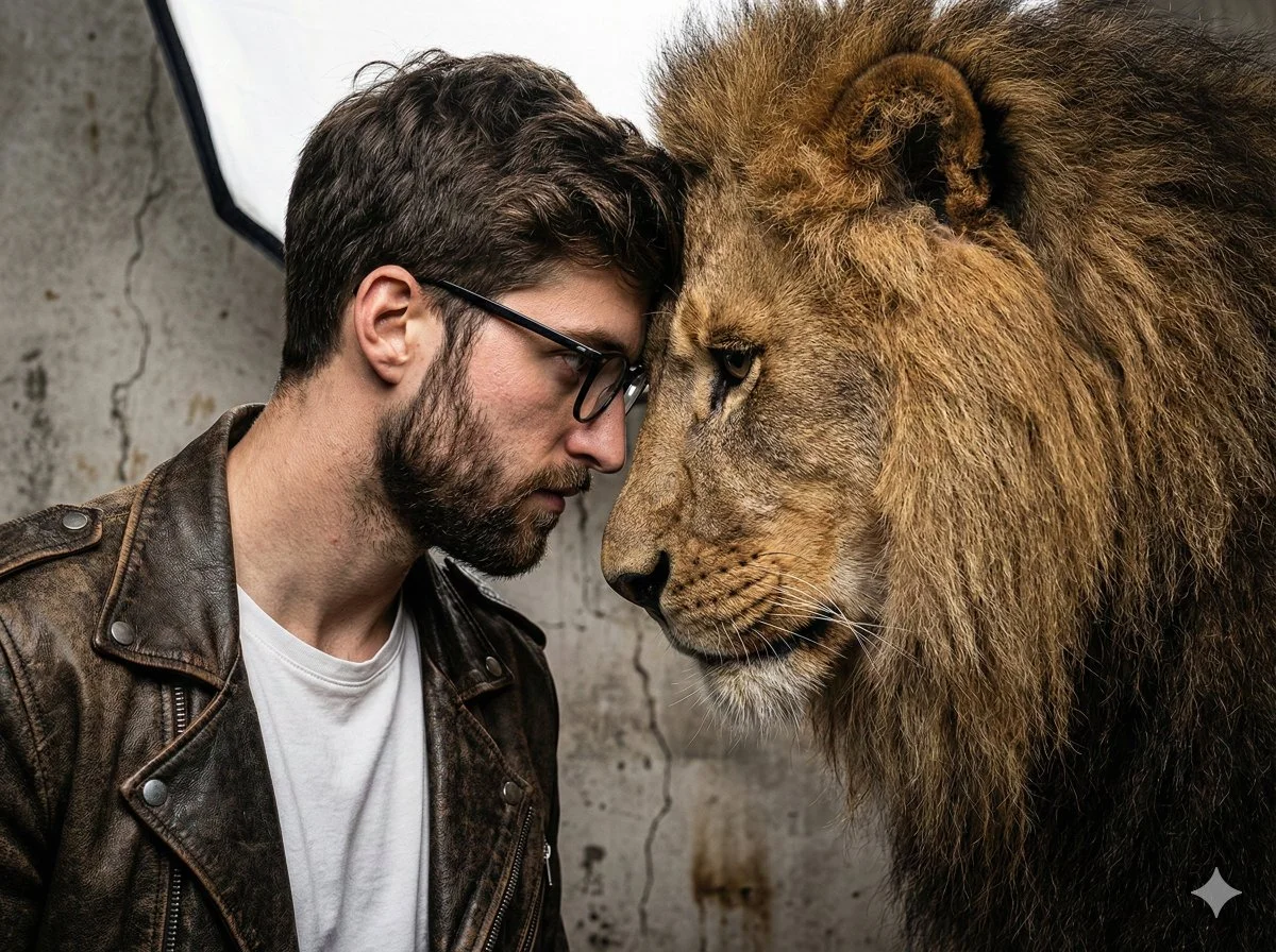 Bond of the Brave: Man and Lion in Gritty Realism