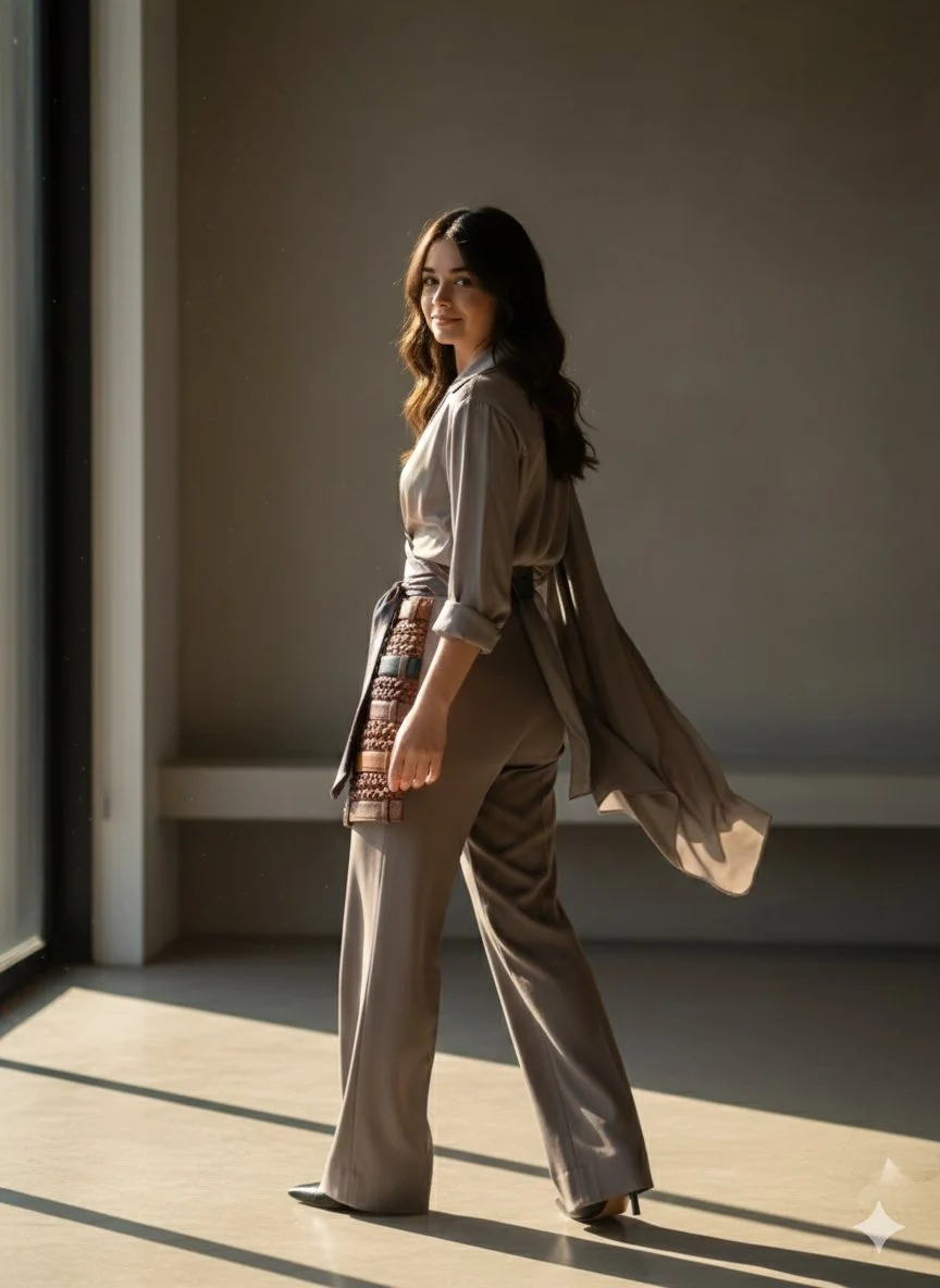 Breezy Elegance: A Cinematic Portrait