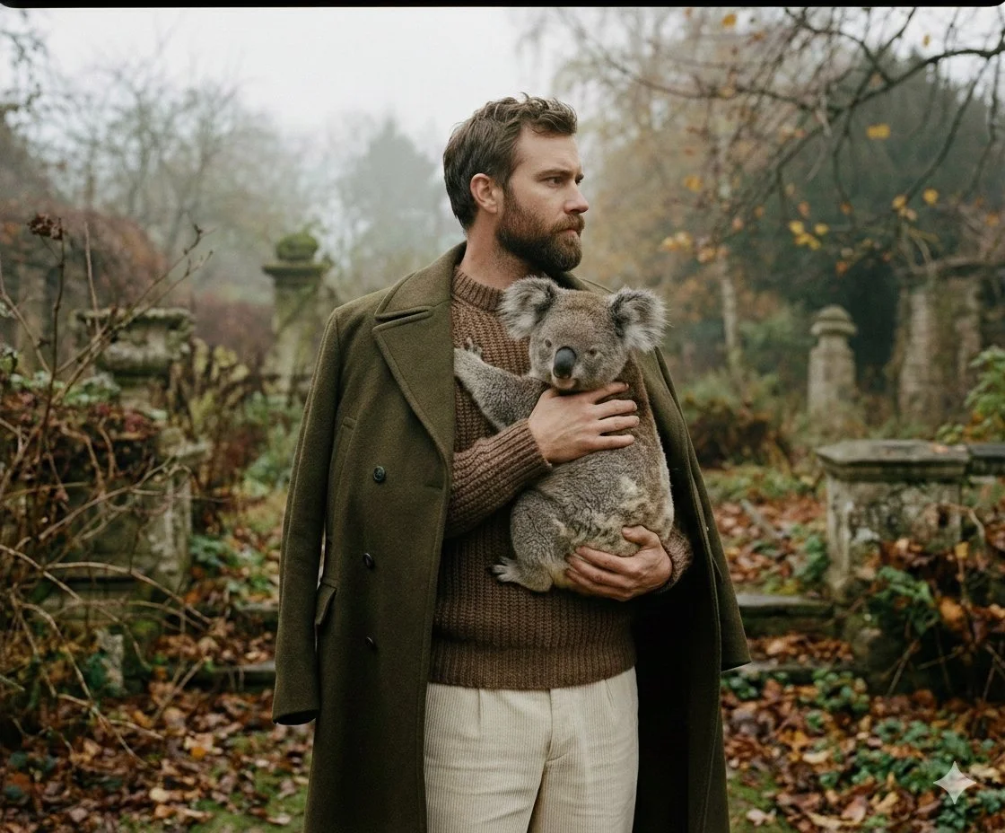 Brutal Elegance: A Koala's Embrace