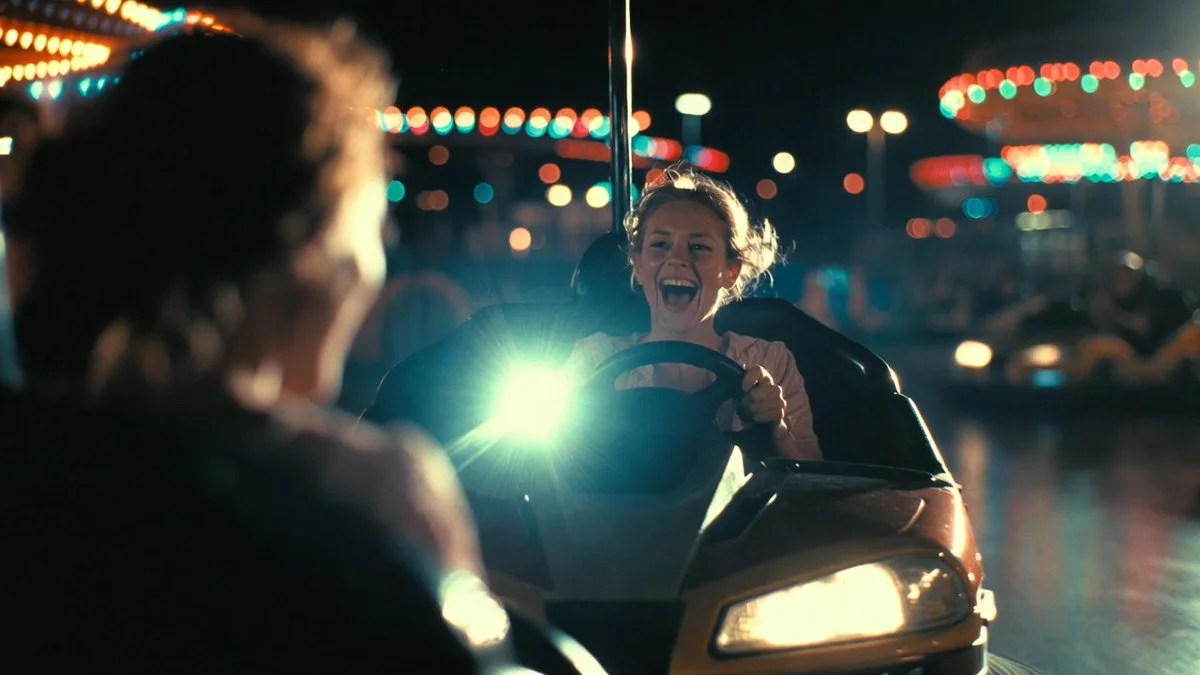 Bumper Car Fun Under the Lights