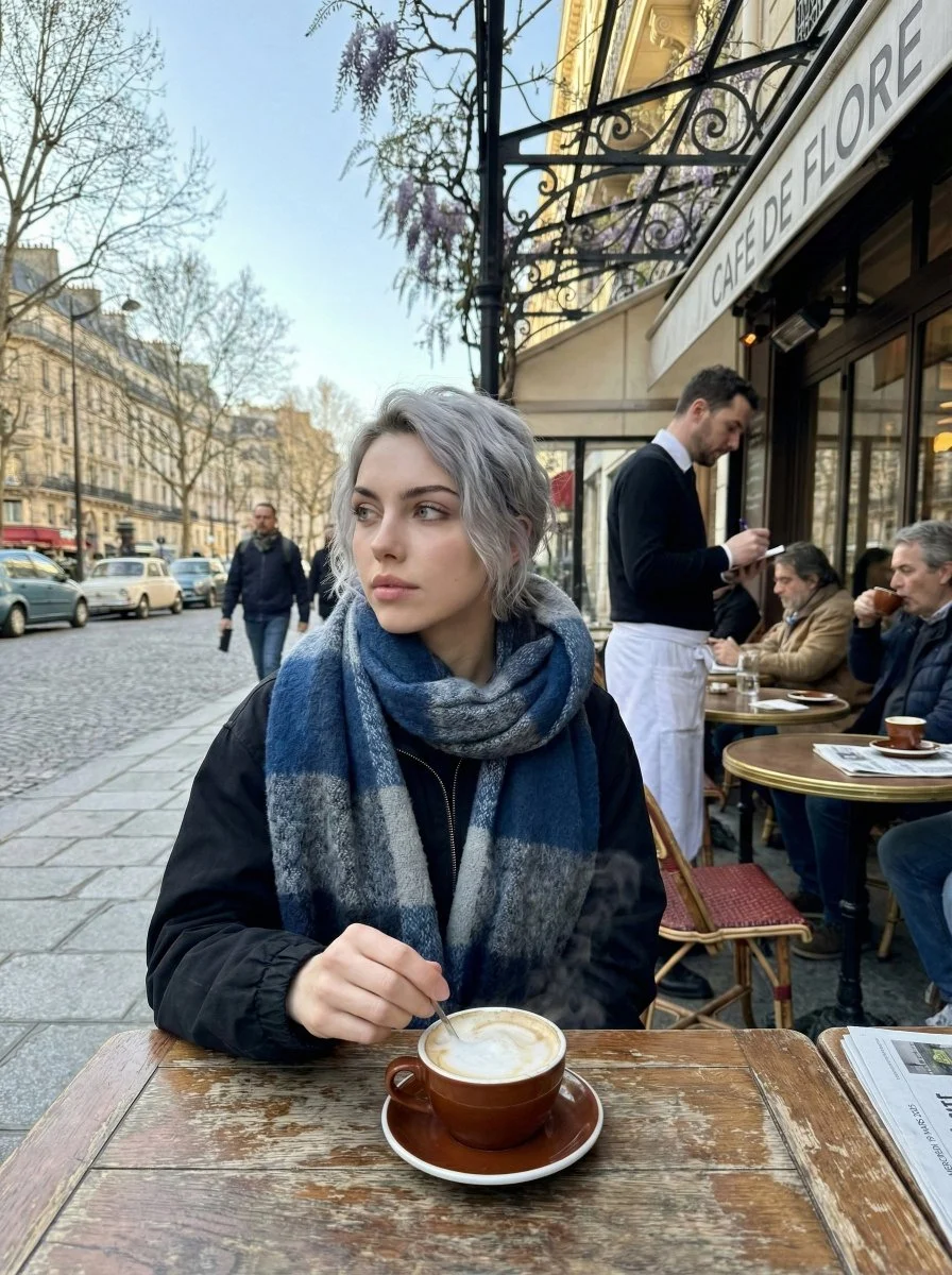 Café Vibes: Parisian Mornings Captured
