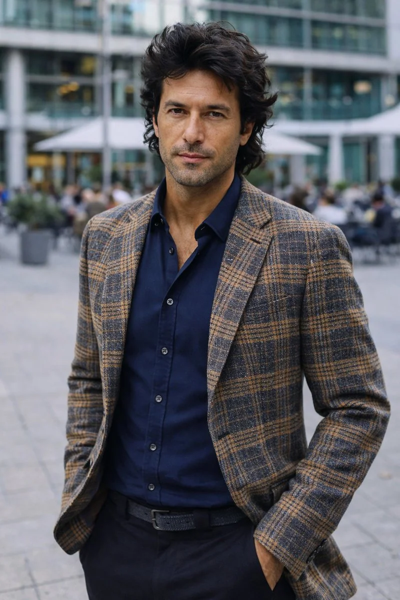 Calm Presence Amidst Urban Motion