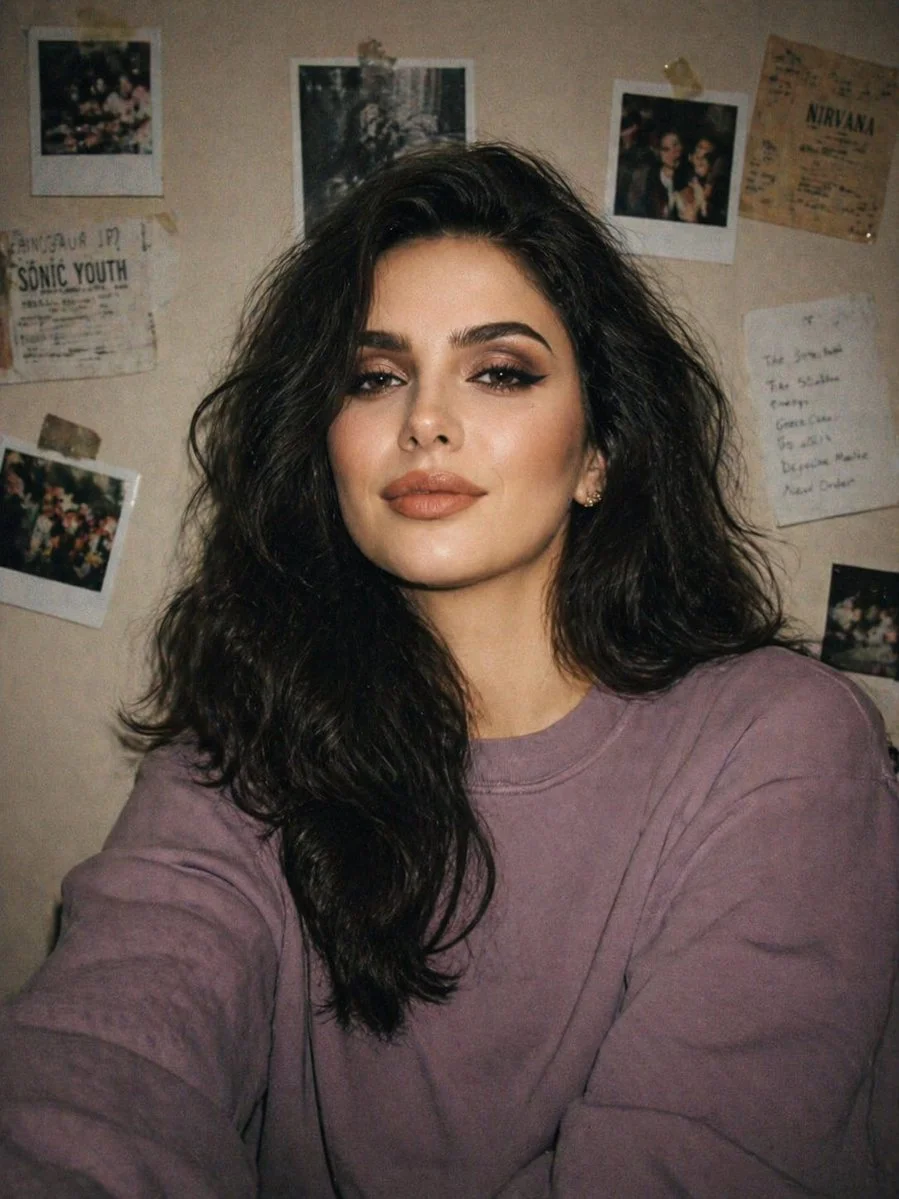 Candid Charm: A 90s Portrait Unveiled