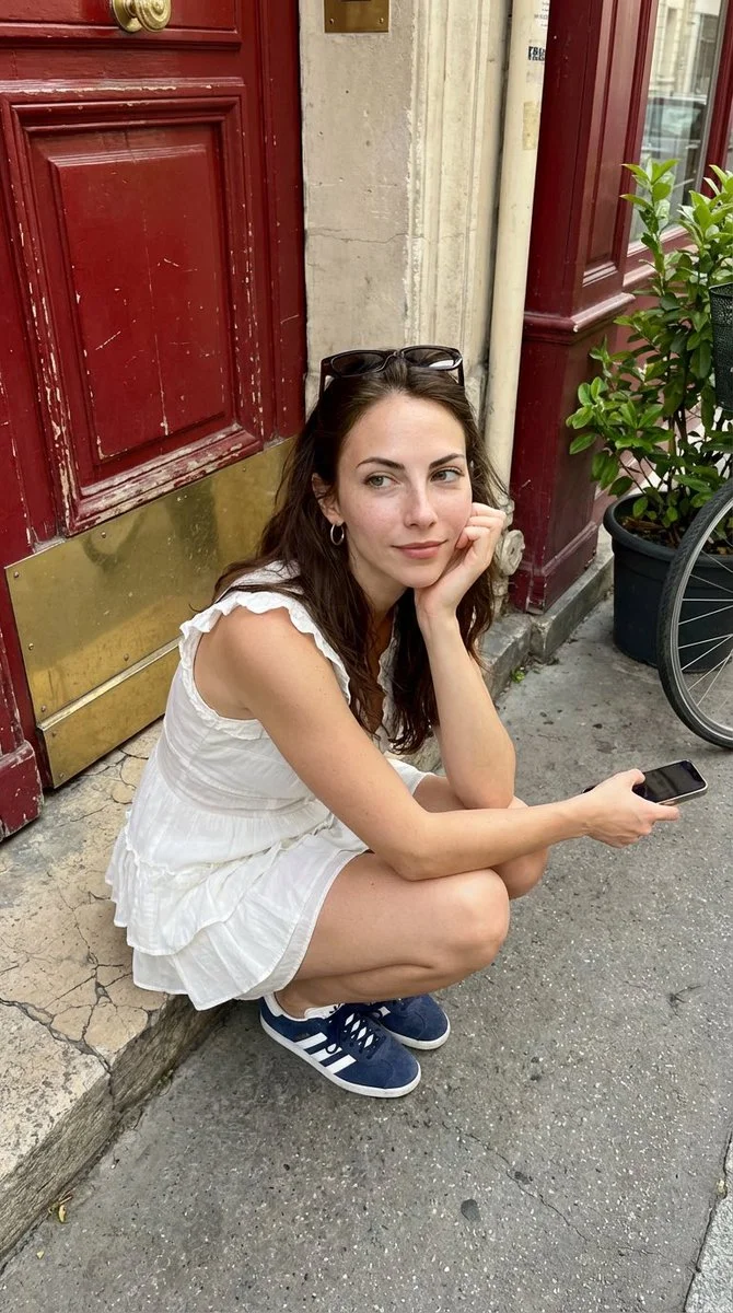 Candid Charm on a European Street