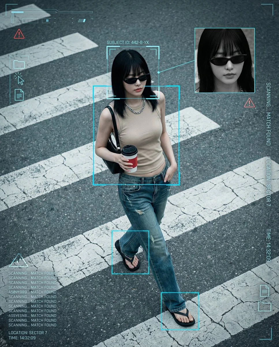 Candid Cyberpunk: A Glimpse into Urban Surveillance
