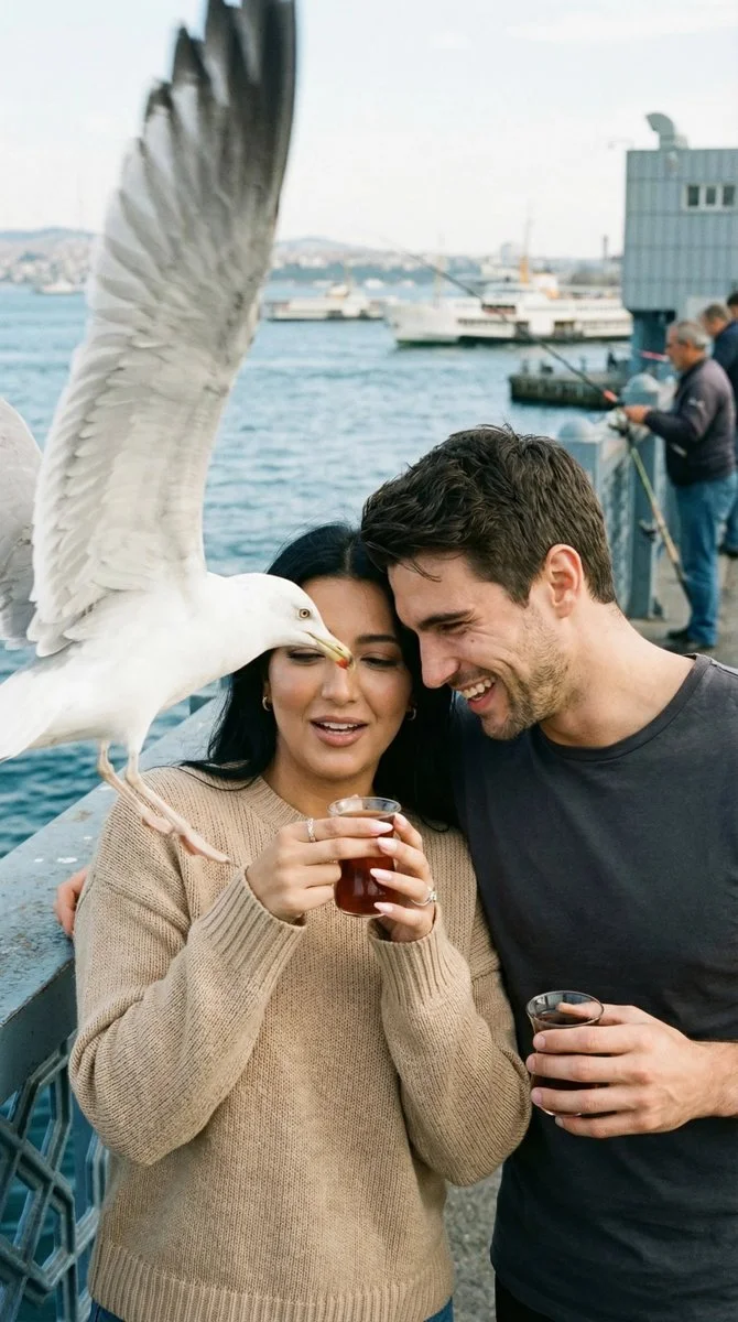 Candid Moments at Galata Bridge