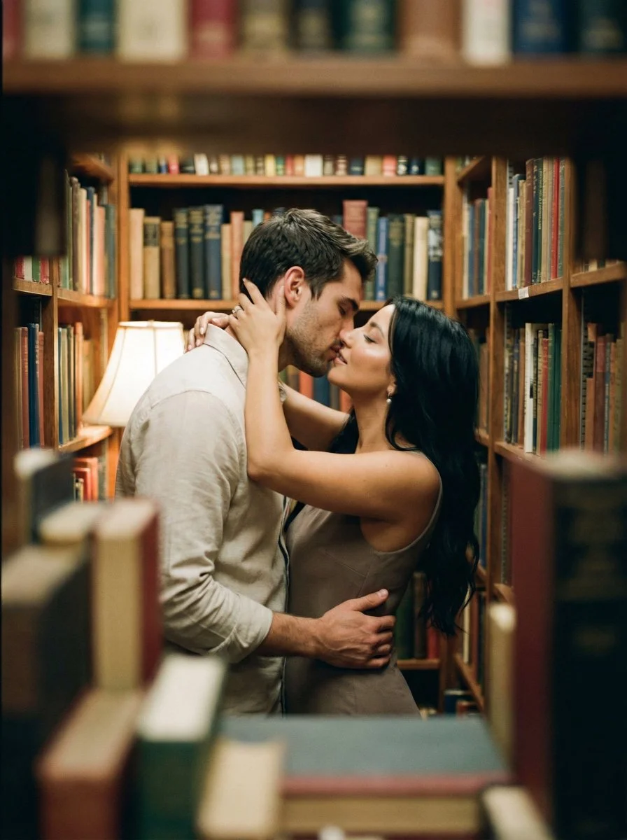 Candid Romance in a Literary Haven