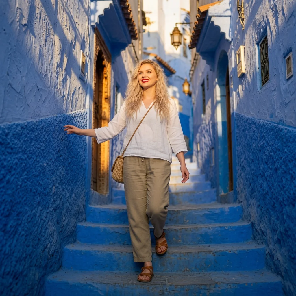 Capture the Joy of Travel in Chefchaouen's Blue Streets