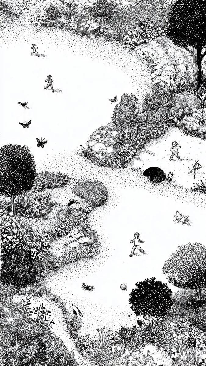 Captured Moments: Joy in Stippled Art