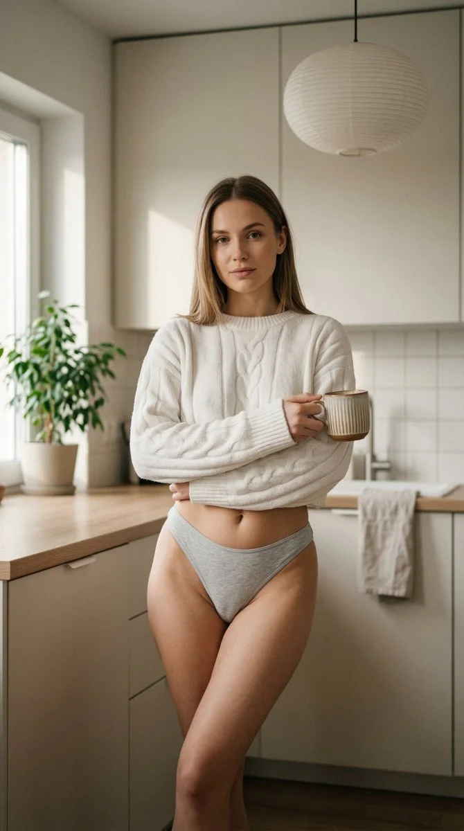 Casual Elegance in Soft Morning Light