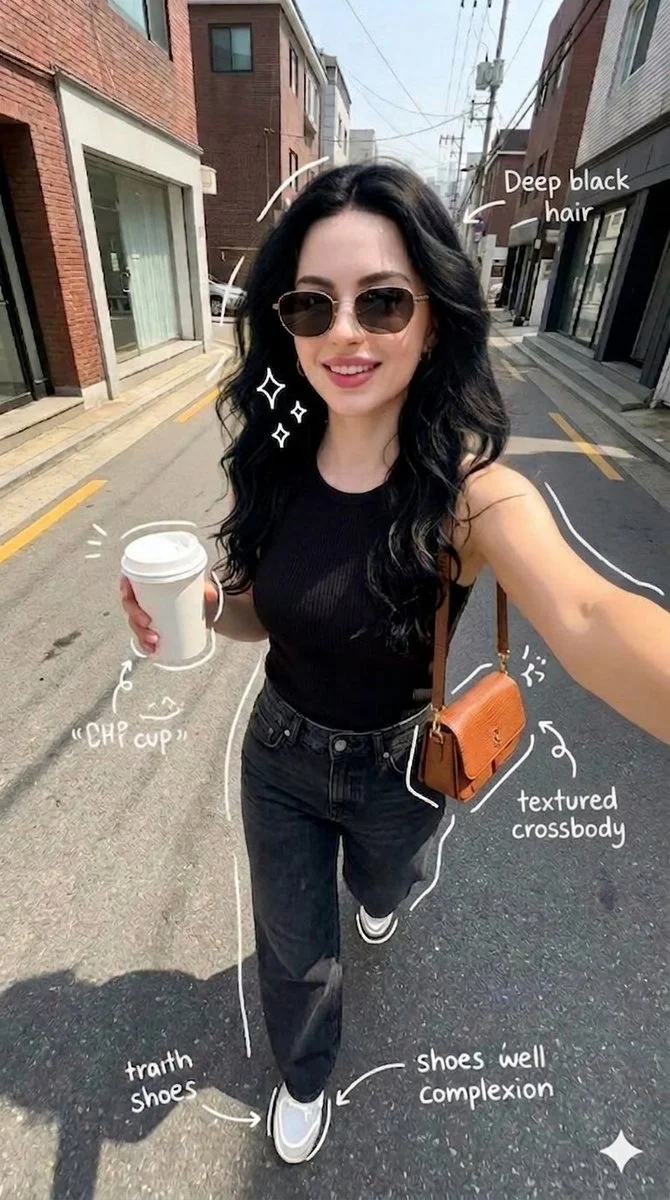 Casual Selfie on a Sunny Urban Street