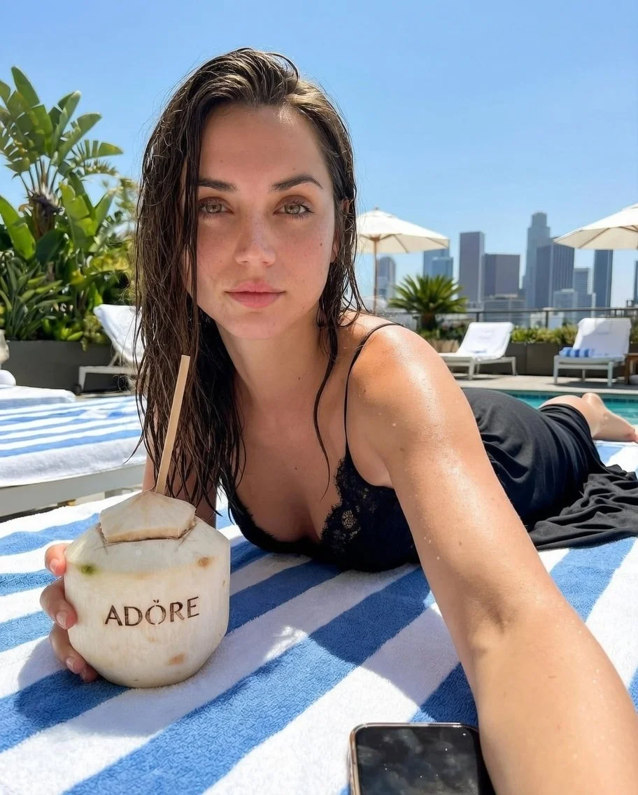 Celebrity Poolside Bliss: A Day with Ana, Billie, and Megan