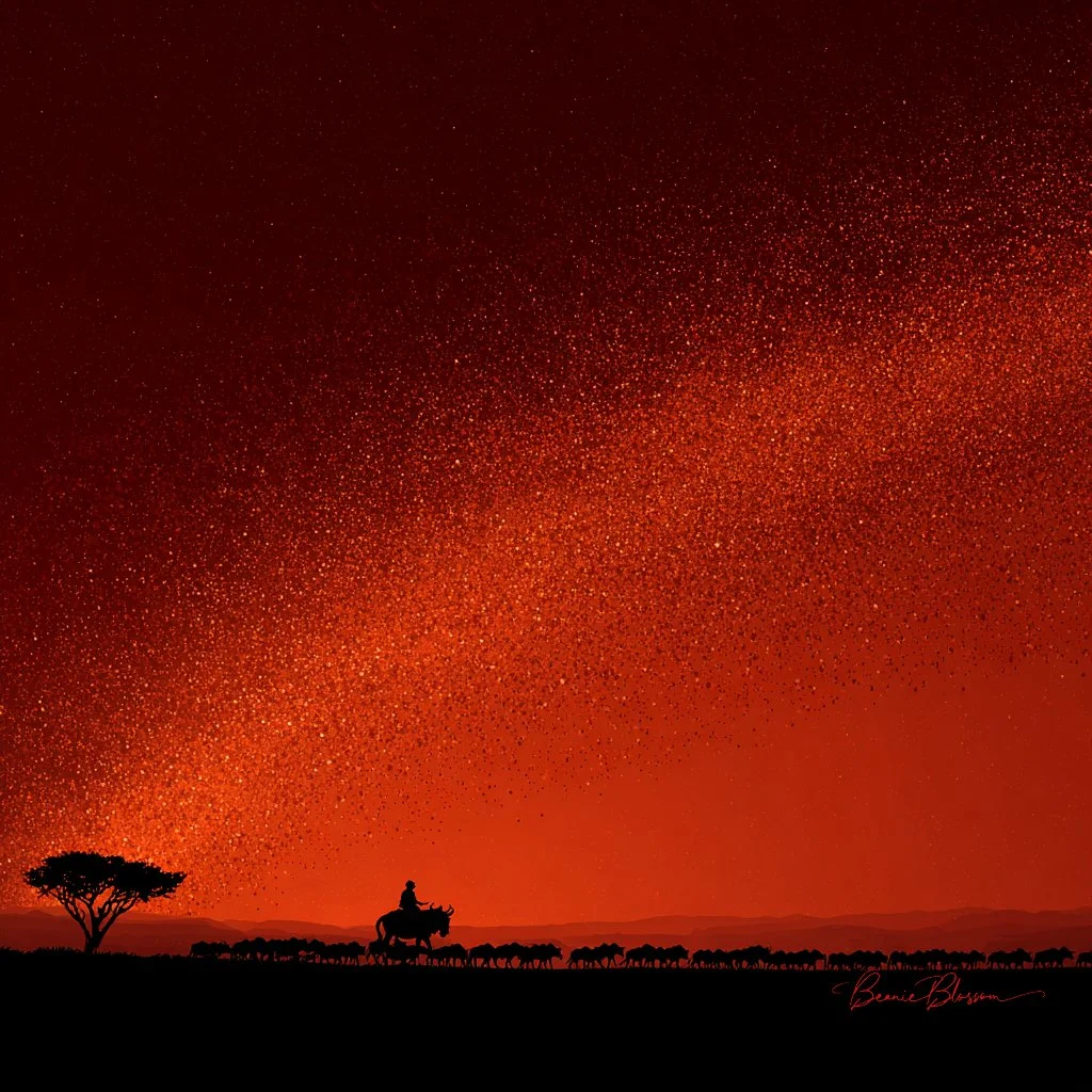 Celestial Herd: The Shepherd and the Comet