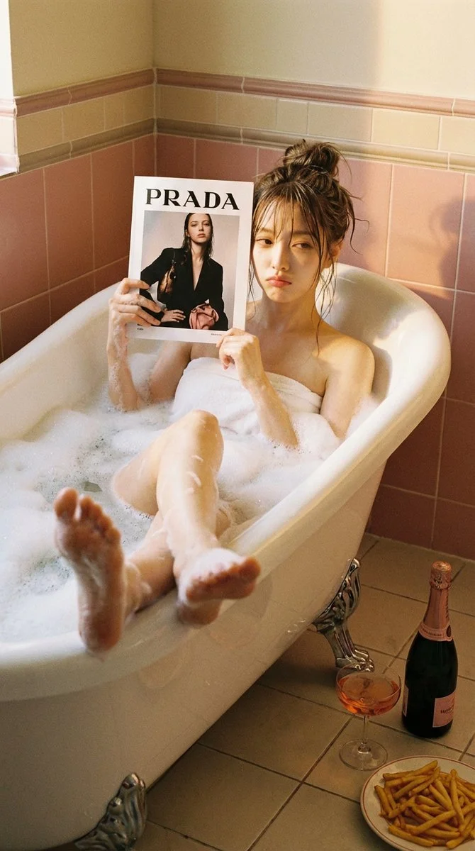 Champagne Bubbles & French Fries: A Luxurious Bathing Ritual