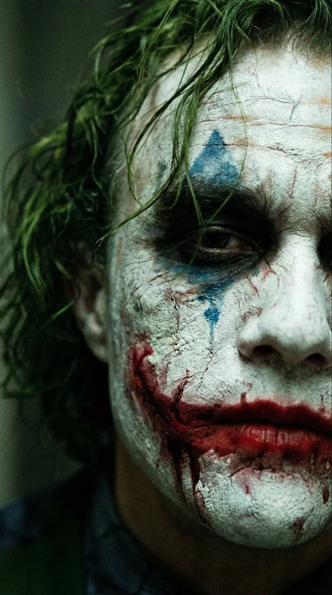 Chaos Captured: A Macro Portrait of the Joker's Haunting Gaze