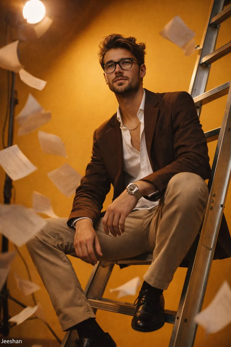 Chaotic Elegance in Yellow Studio