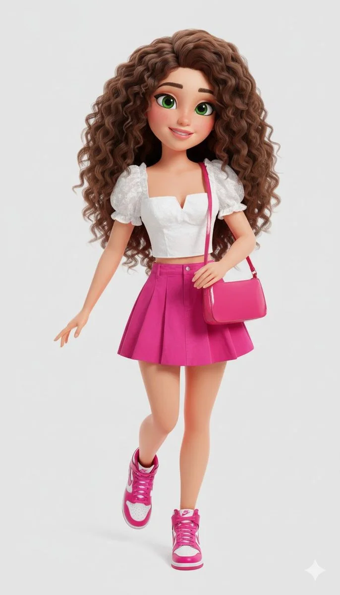 Charming Cartoonista: A Modern Style Icon