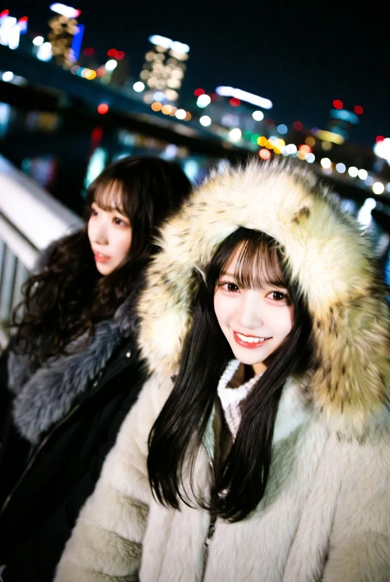 Charming K-Pop Moments: Winter Glow in Urban Style