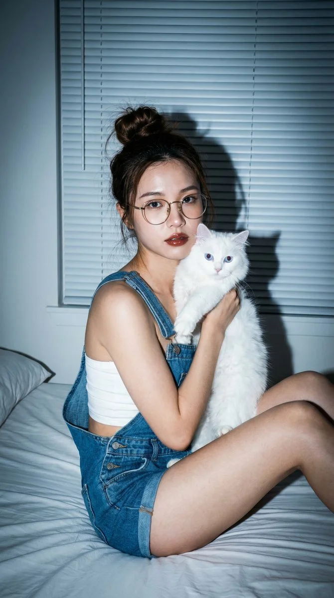 Charming Moments: Cozy Vibes with a Feline Friend