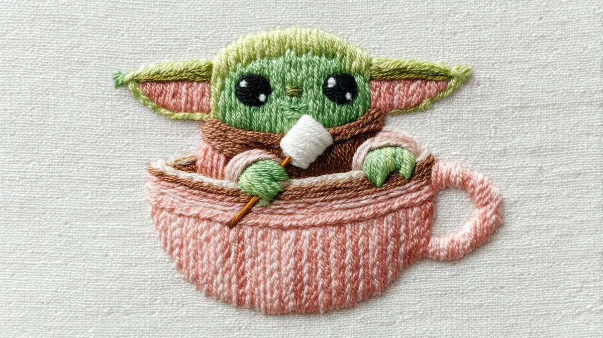 Charming Pastel Threads: A Whimsical Stitch Story