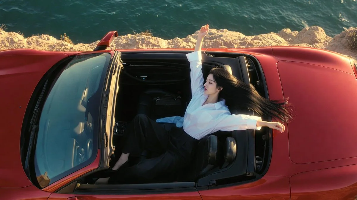 Chasing Golden Hour in a Luxe Convertible