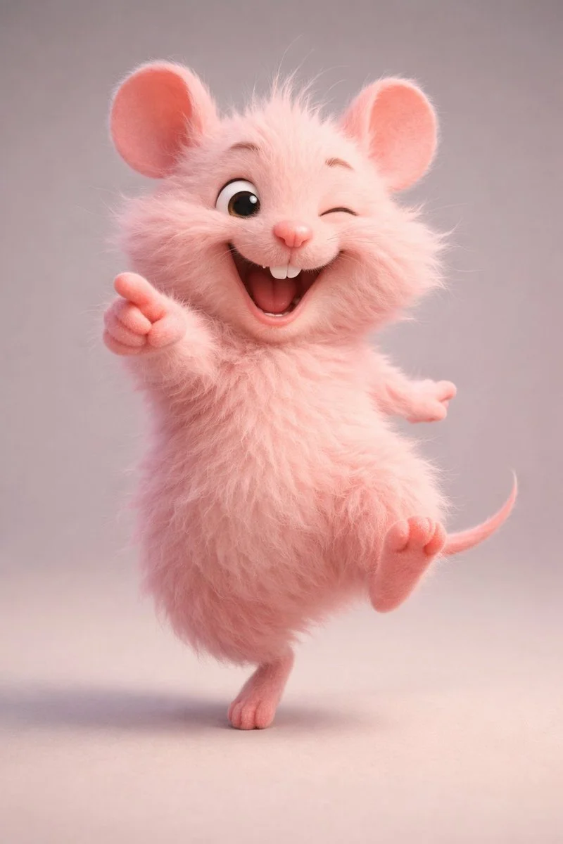 Cheerful Bunny in Yellow Overalls