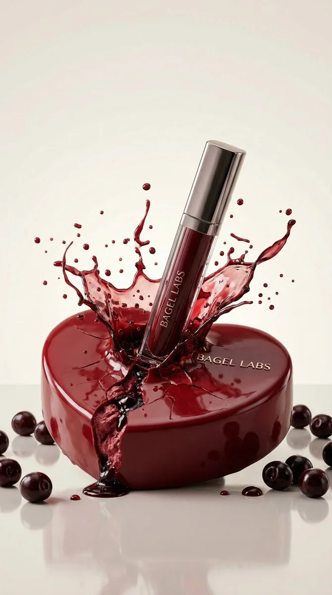 Cherry Explosion: Luxury Beauty Captured in Motion