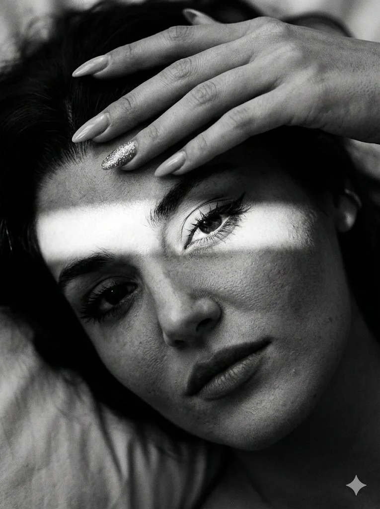 Chiaroscuro Elegance: A Film Noir Portrait