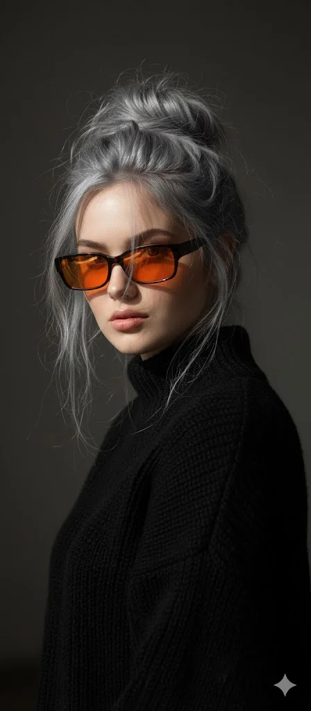 Chiaroscuro Elegance: A Modern Fashion Muse