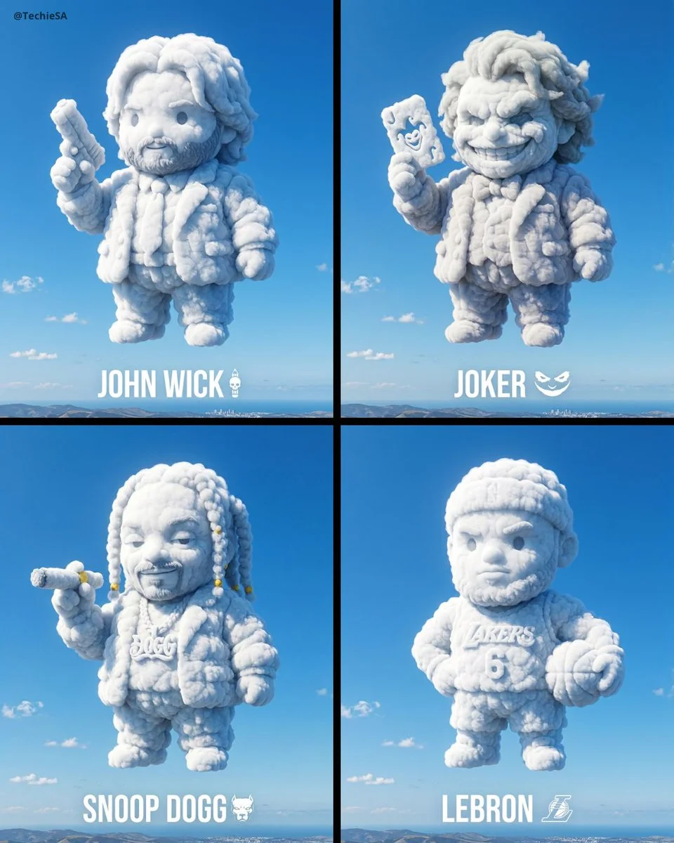 Chibi Cloud Cuties in a Pastel Sky