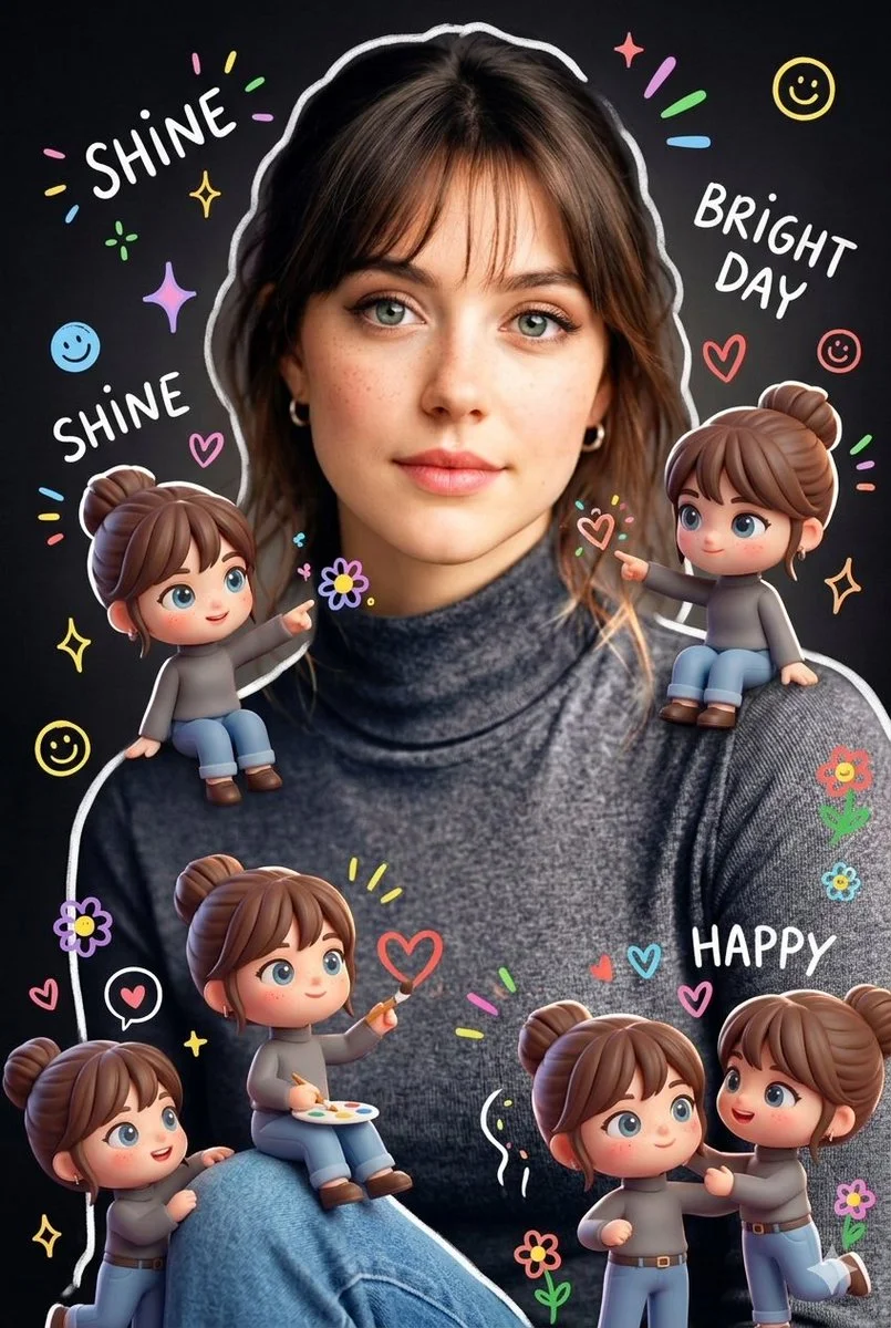 Chibi Companions in a Doodle Wonderland