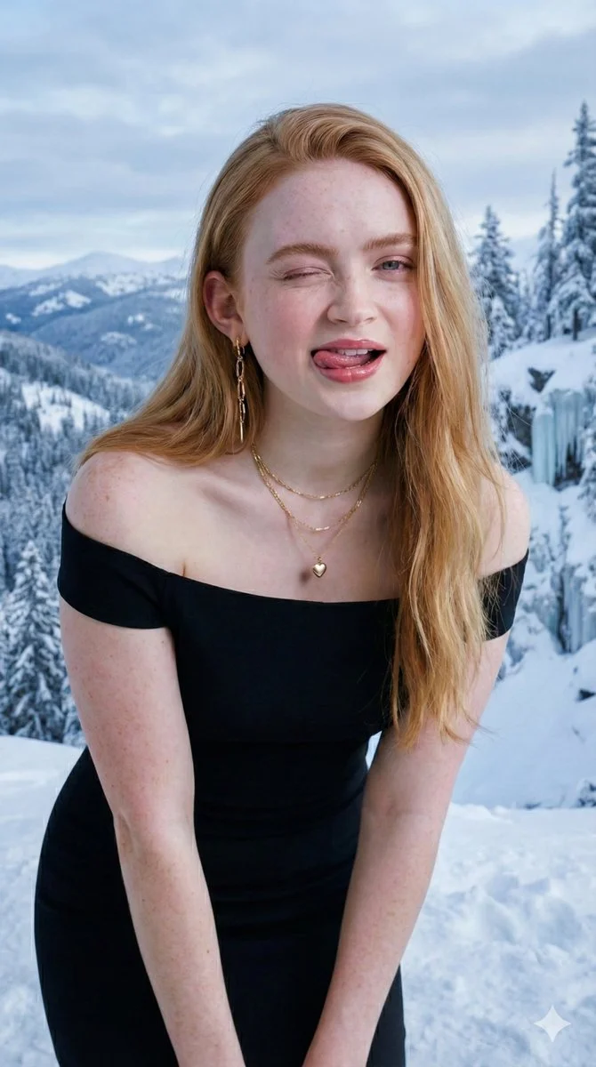 Chic Charm: A Portrait of Playful Elegance