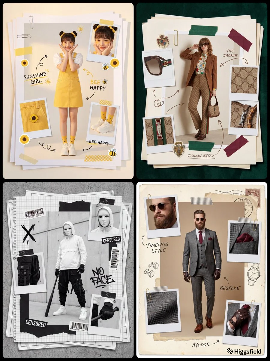 Chic Collages: A Fashion Scrapbook Adventure