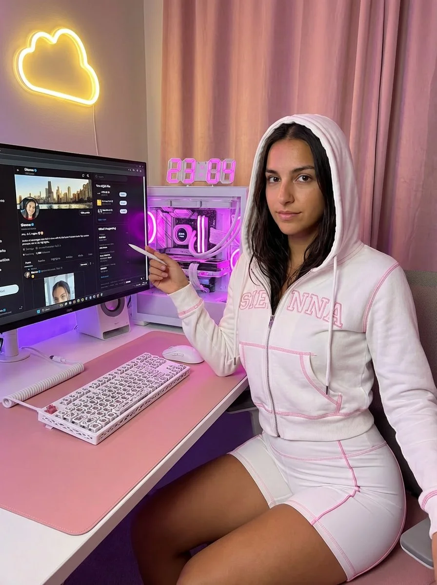 Chic Comfort: A Modern Gamer's Haven