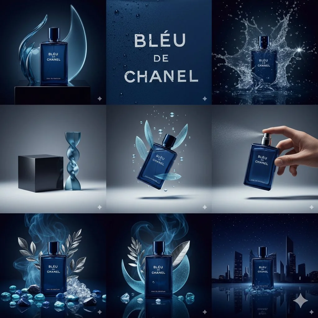Chic Elegance: Bleu de Chanel's Hyperreal Voyage