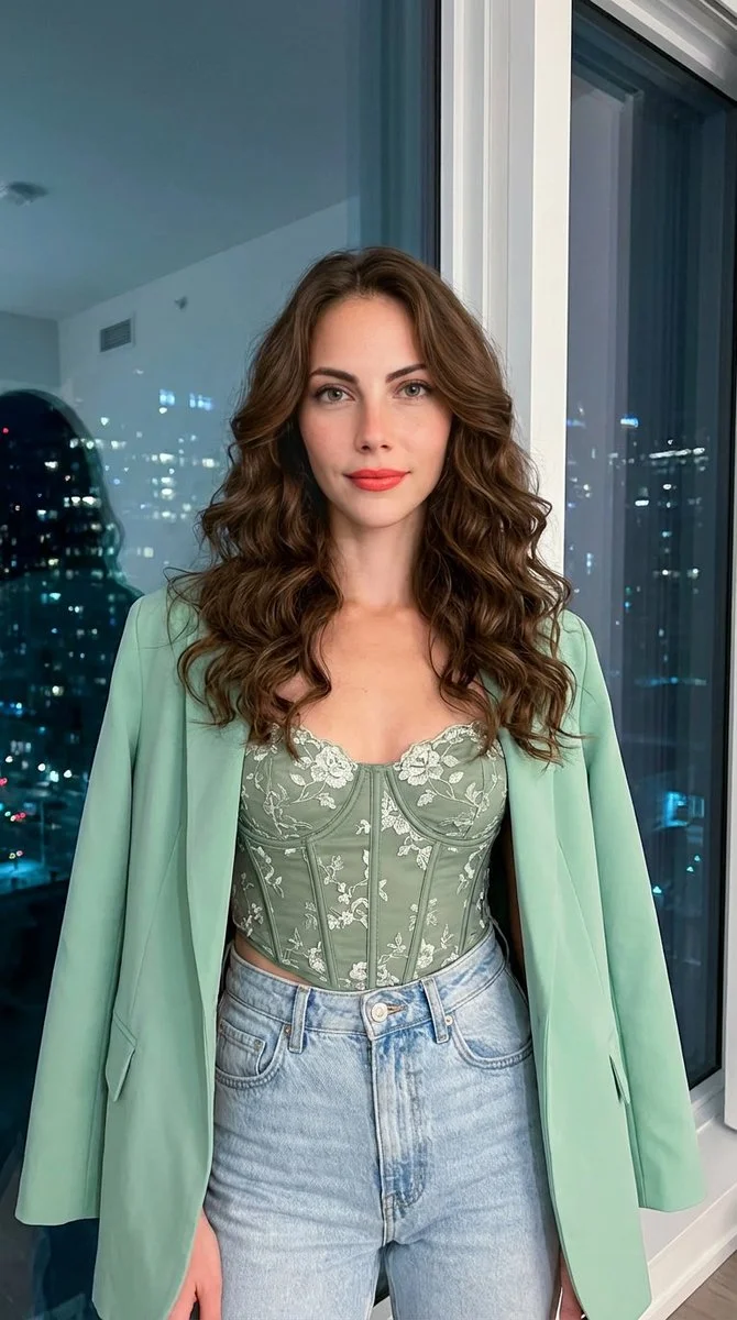 Chic Elegance in Aqua Green