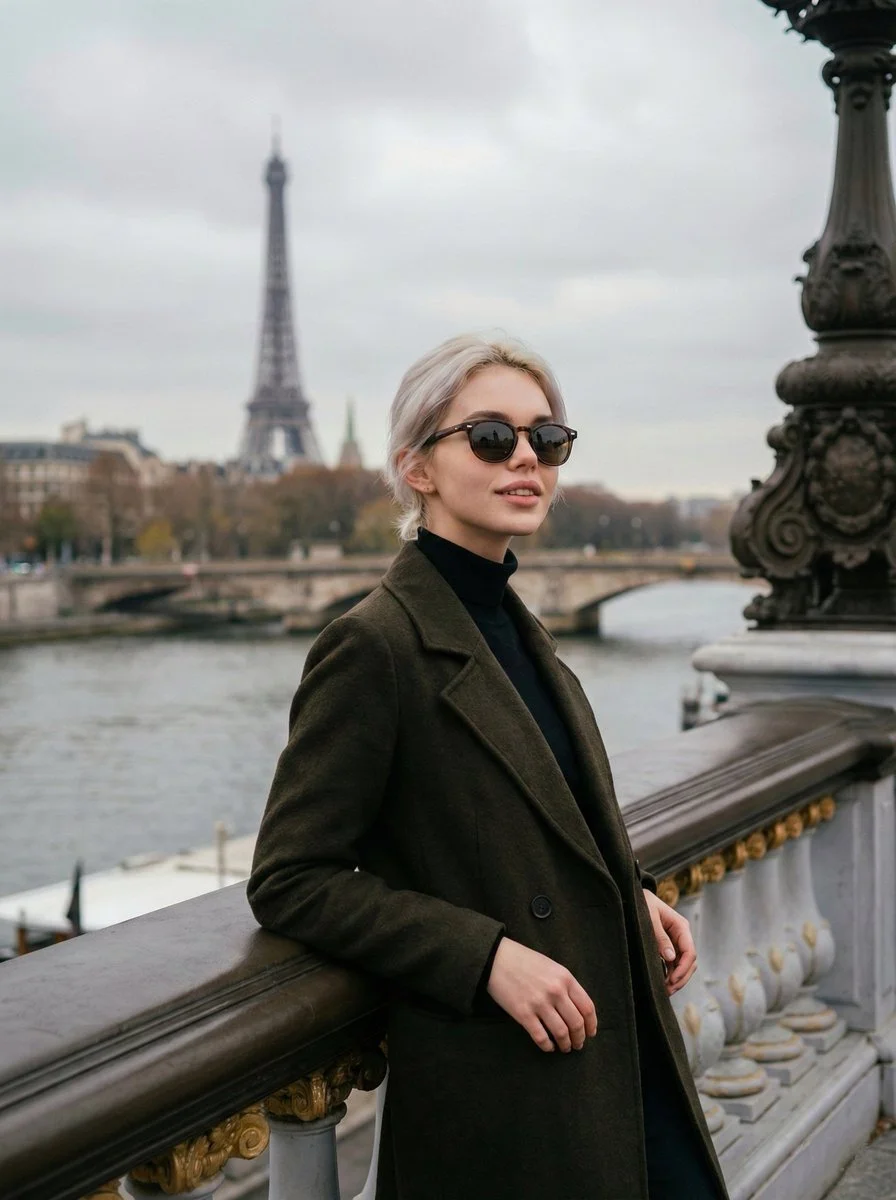Chic Elegance in Parisian Shadows