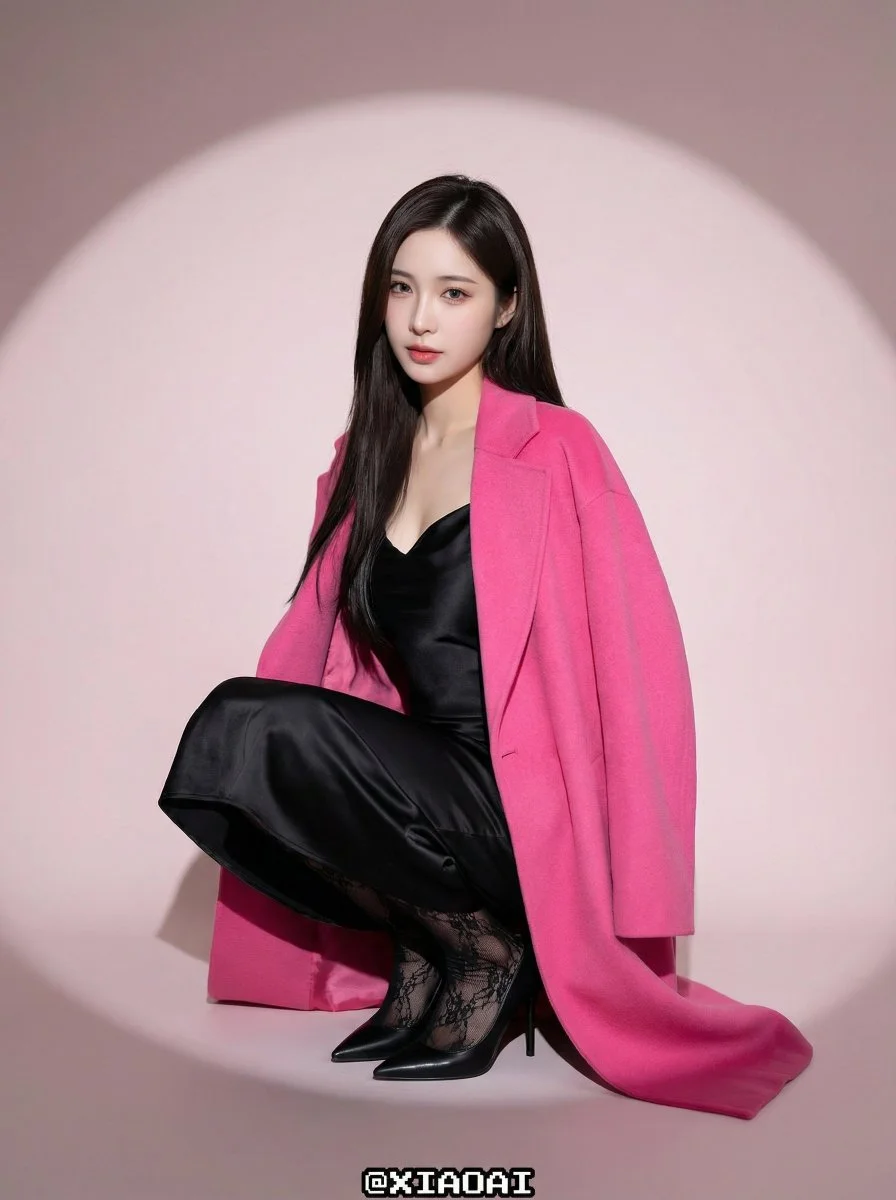 Chic K-Pop Inspired Fashion Portrait