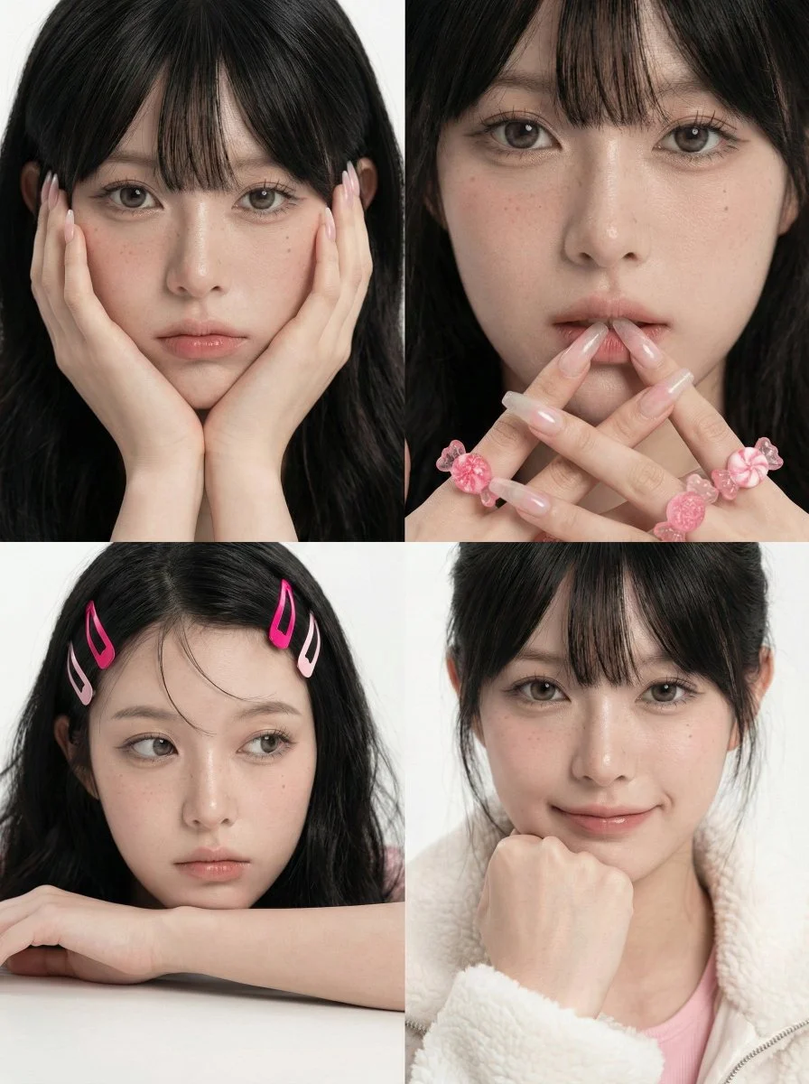 Chic K-Pop Inspired Portraits: A Visual Delight