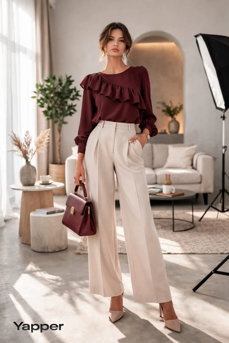 Chic Minimalism: A Fashion Statement in Burgundy