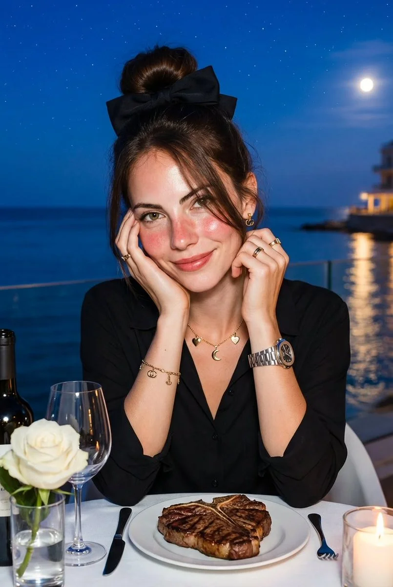 Chic Serenity: A Portrait of Timeless Elegance