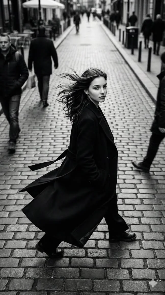 Chic Solitude: A Cinematic Fashion Journey