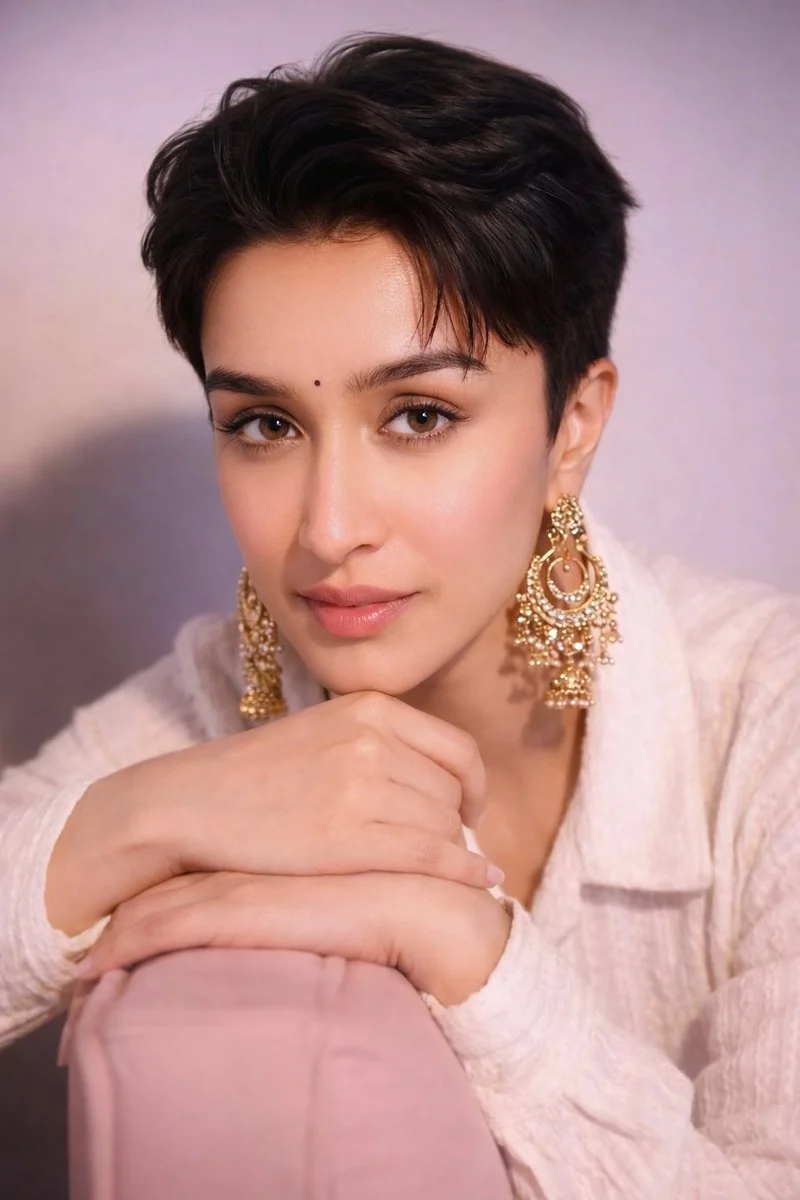 Chic Transformation: Shraddha's Bold Pixie Look
