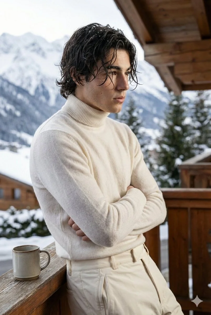 Chic Winter Elegance in 8K Detail