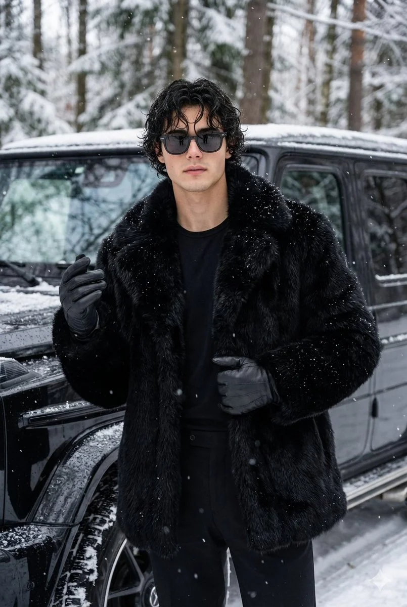 Chic Winter Elegance: Stylish in Snow