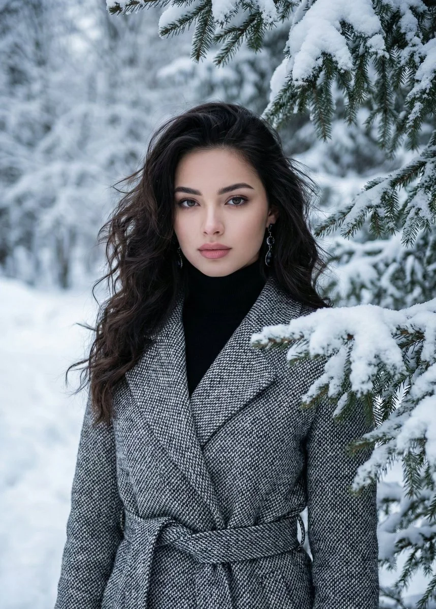Chill Vibes: A Serene Winter Portrait