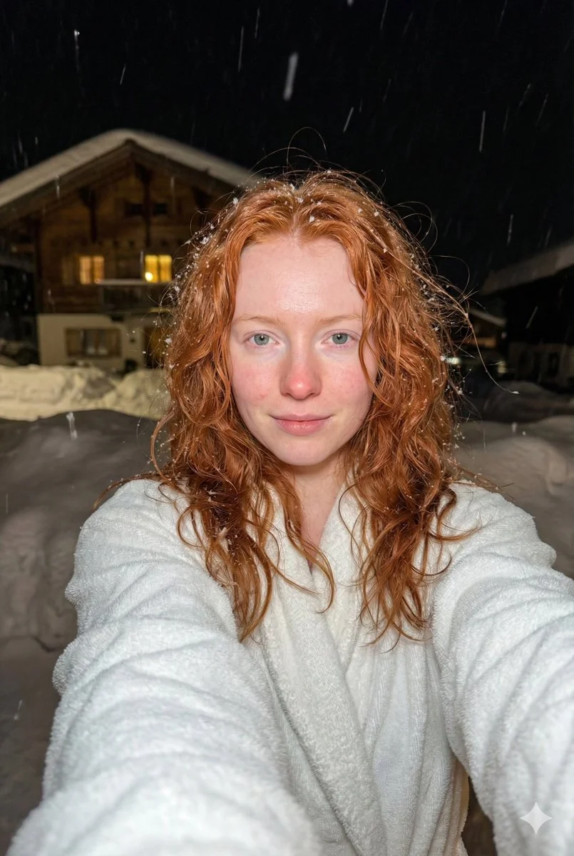 Chill Vibes: A Winter Selfie Charm