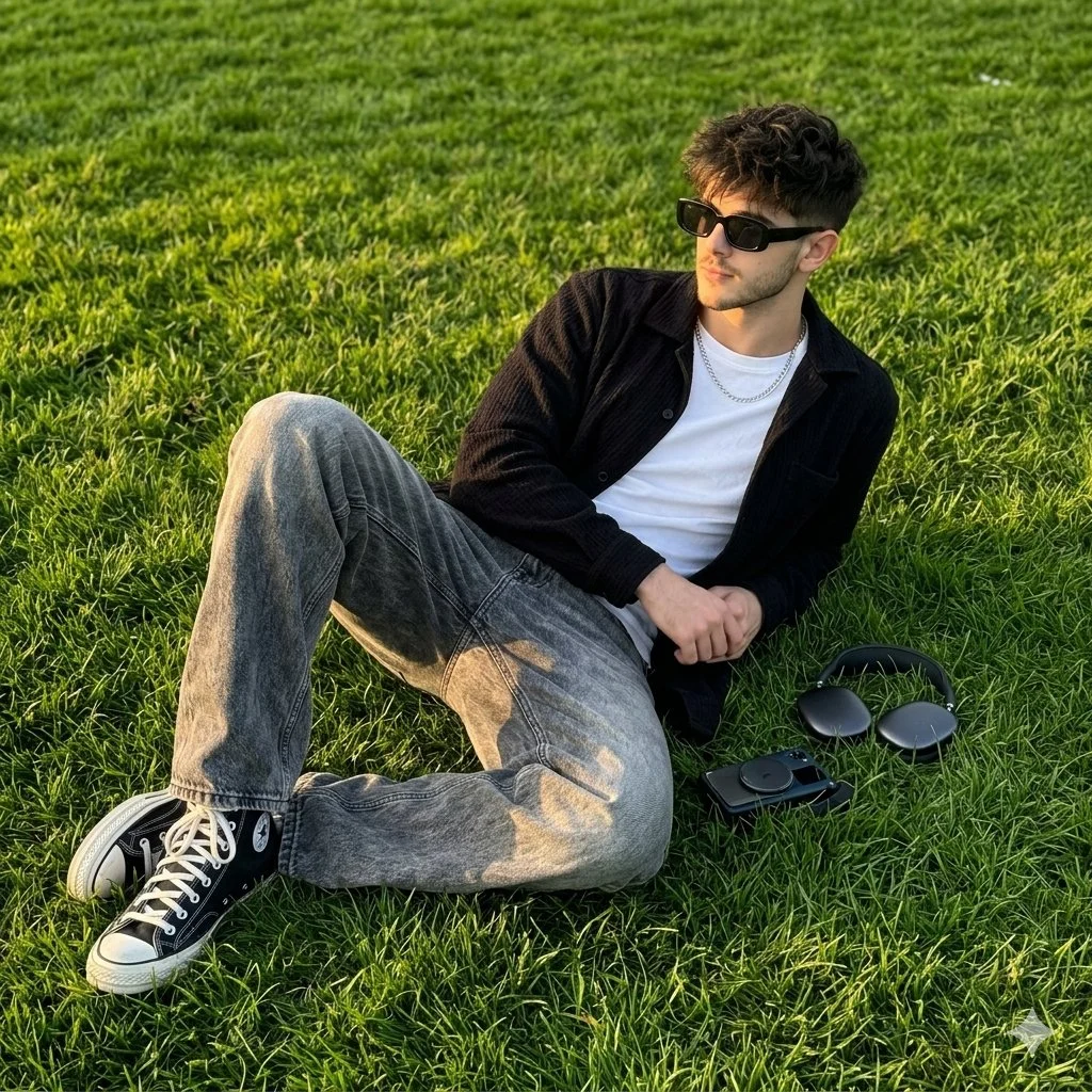 Chill Vibes: Sunset Relaxation Photo