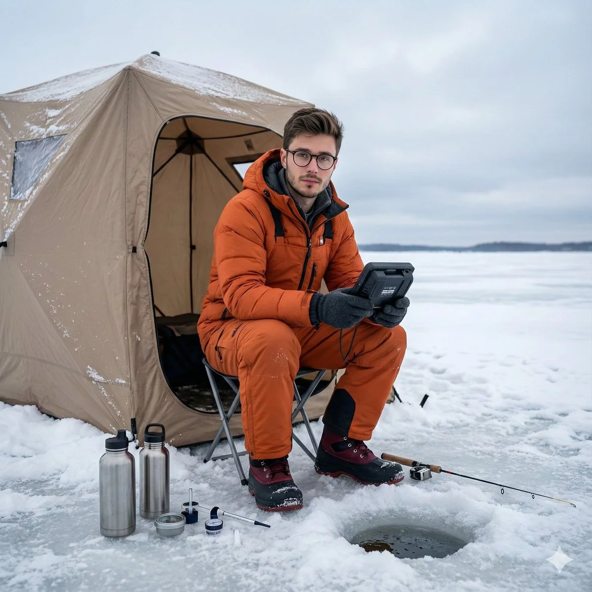 Chilling in the Cold: A Gem of Ice Fishing