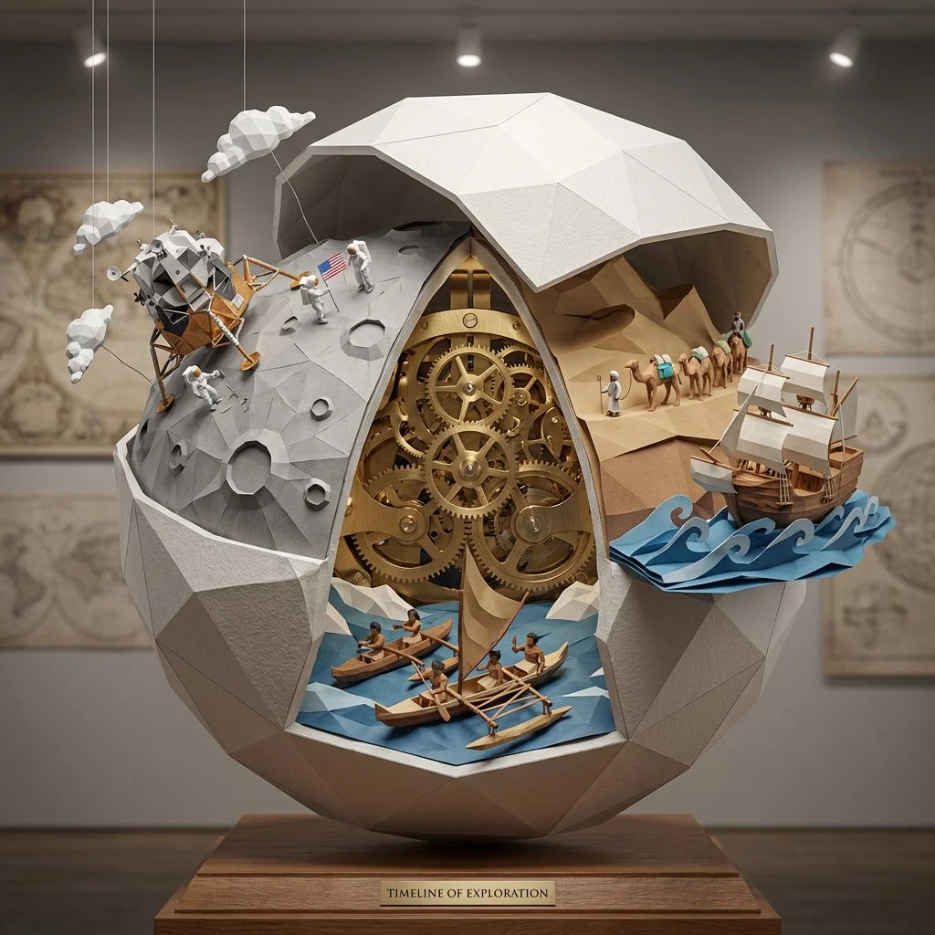 Chronicles in Paper: A Sculptural Journey Through Time